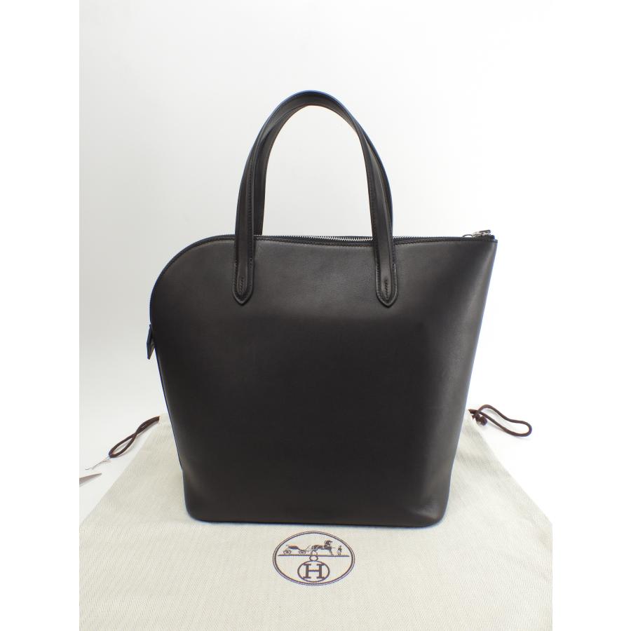 【美品】エルメス　ハンドバッグ　ショルダーバッグレザー ビジネス　黒　トート HERMES（エルメス） トランザット ヴォーエヴァーカラー 黒