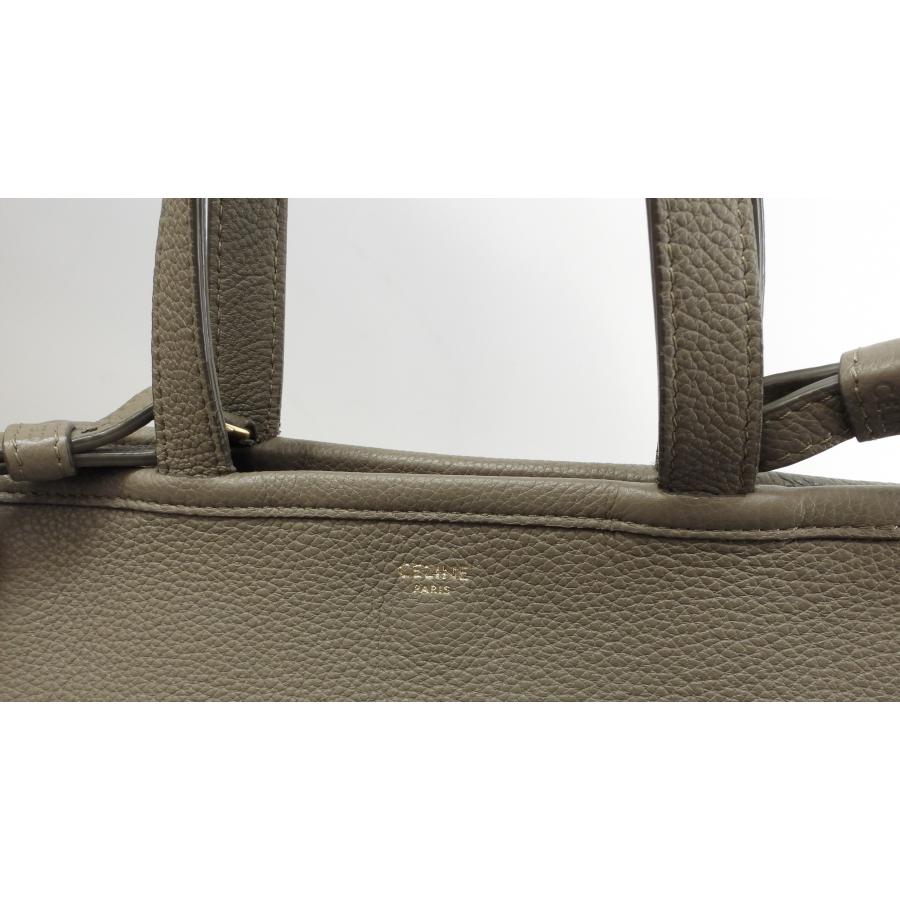 CABAS(CELINE) セリーヌ フォールドカバ スモール レザー灰 CABAS(CELINE) セリーヌ フォールドカバ スモール レザー灰