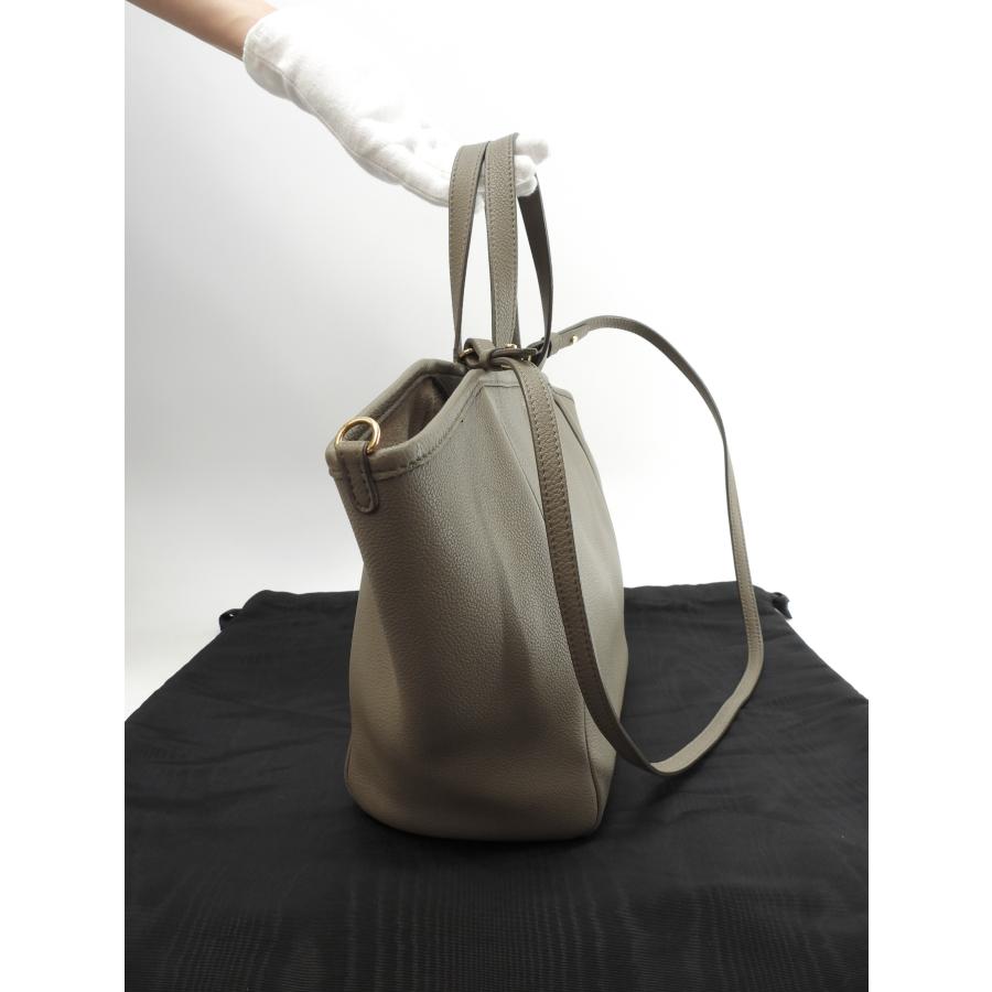 CABAS(CELINE) セリーヌ フォールドカバ スモール レザー灰 CABAS(CELINE) セリーヌ フォールドカバ スモール レザー灰