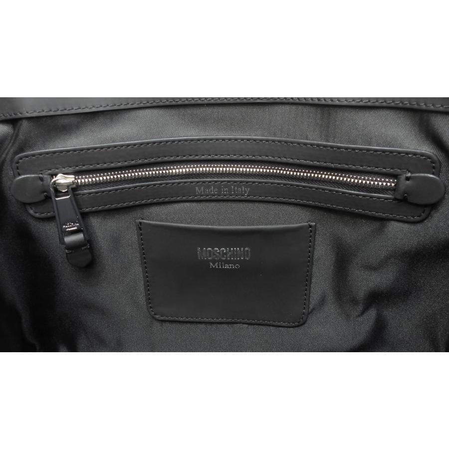 MOSCHINO（モスキーノ） トートバッグ エンボスロゴ レザー黒