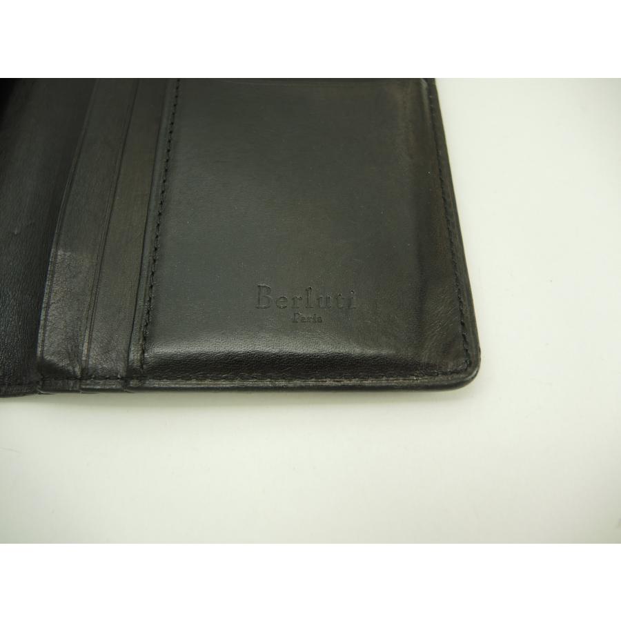 Berluti（ベルルッティ） サンタル カリグラフィ青 金銀パティーヌ 2折