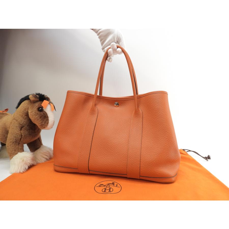 エルメス ガーデンパーティーPM ネゴンダ橙 トートバッグ ショルダー  