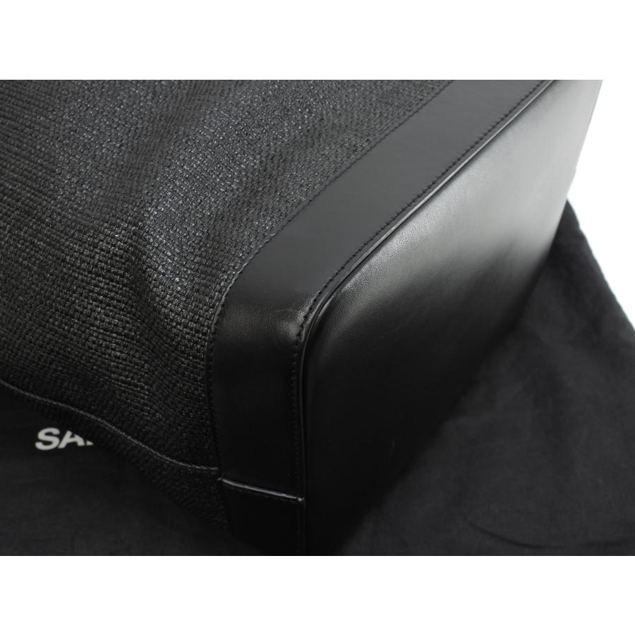 SAINT LAURENT サンローラン トートバッグ テディ YSL黒 巾着インナー