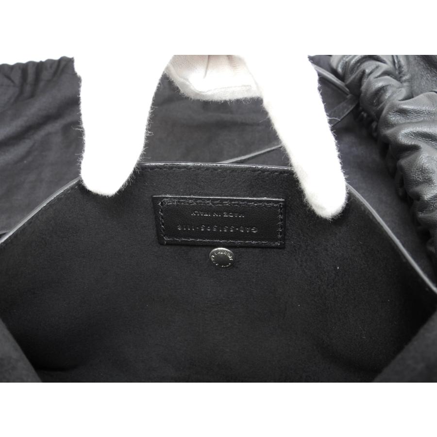 SAINT LAURENT サンローラン トートバッグ テディ YSL黒 巾着インナー