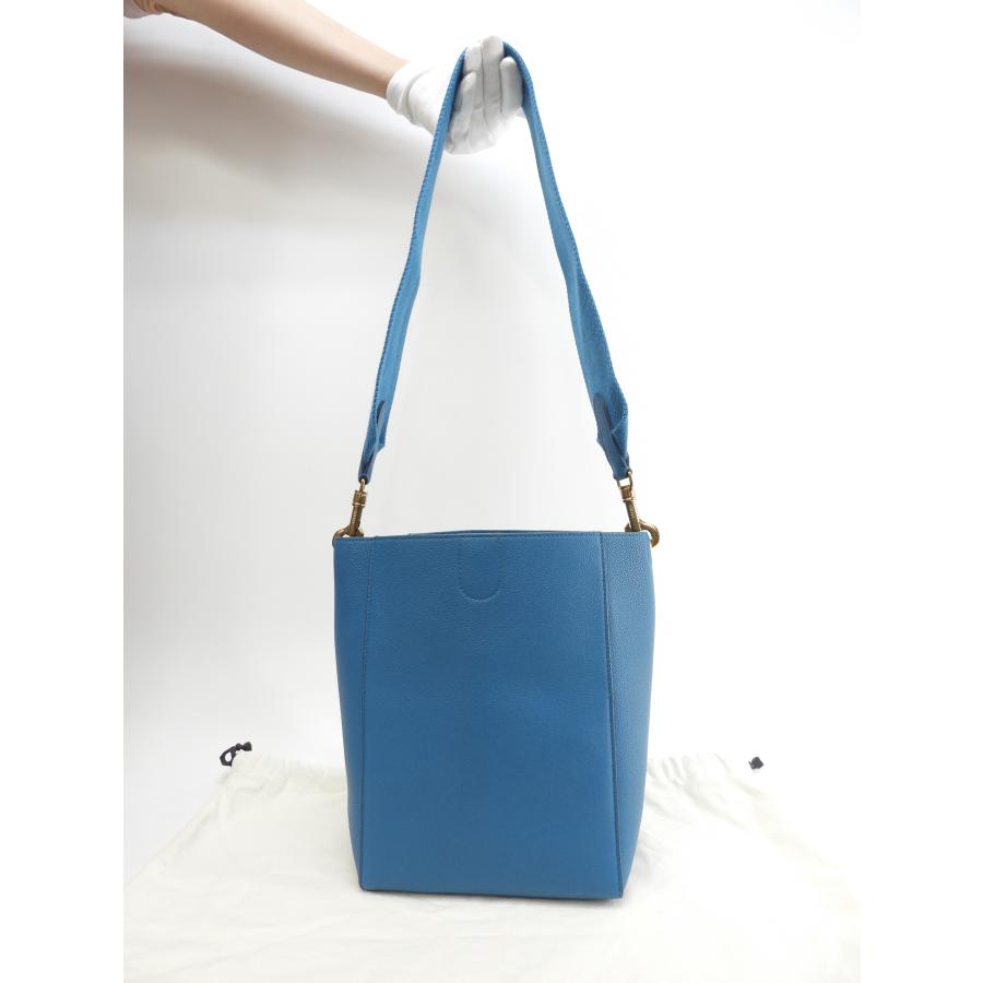 CELINE セリーヌ サングルスモール レザー 青 ショルダーバッグ CELINE セリーヌ サングルスモール レザー 青 ショルダーバッグ