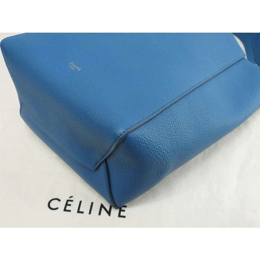 CELINE セリーヌ サングルスモール レザー 青 ショルダーバッグ CELINE セリーヌ サングルスモール レザー 青 ショルダーバッグ