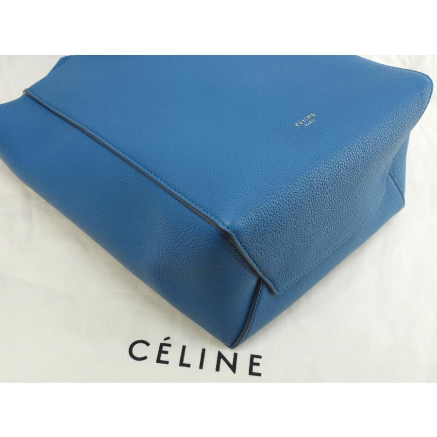 CELINE セリーヌ サングルスモール レザー 青 ショルダーバッグ CELINE セリーヌ サングルスモール レザー 青 ショルダーバッグ