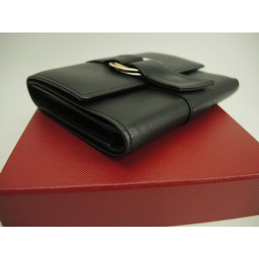 TRINITY（Cartier） カルティエ 3折財布 トリニティ レザー黒