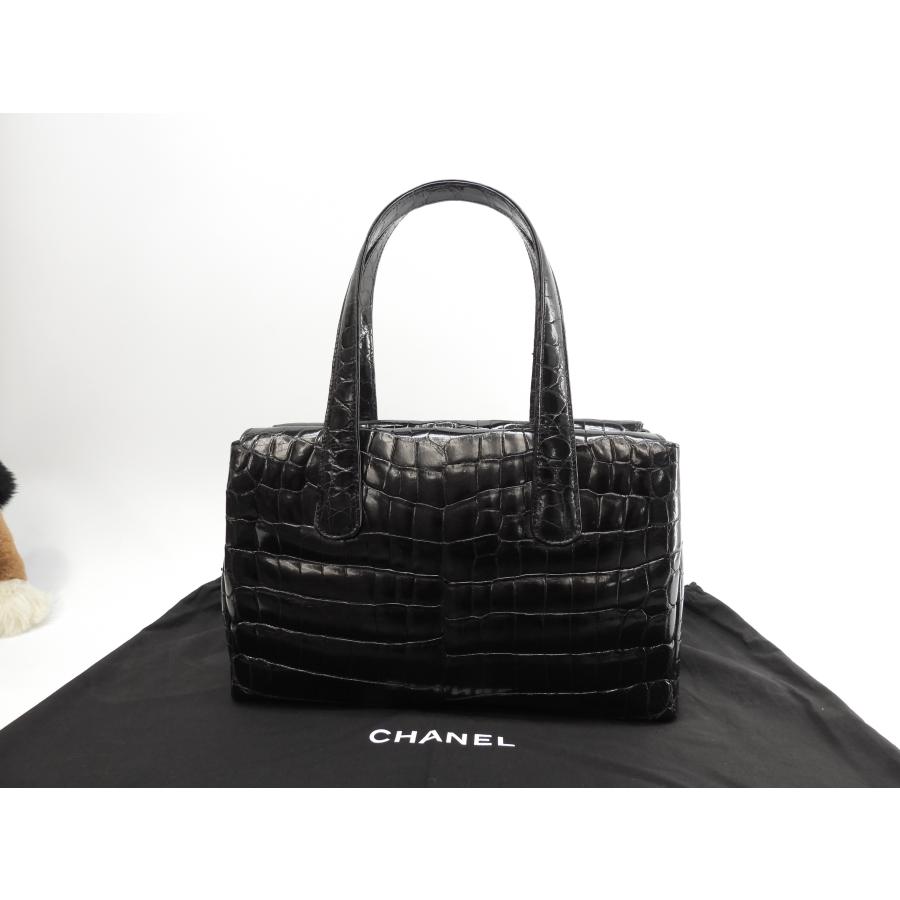 CHANEL（シャネル） トートバッグ クロコダイル 黒 ココマーク
