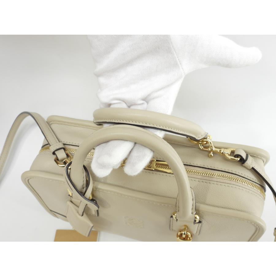 Amazona（LOEWE） ロエベ アマソナ23 レザー グレージュ ポシェット s 