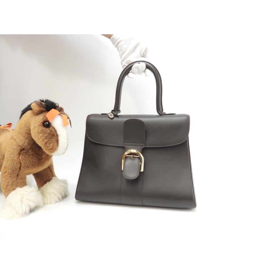 デルヴォー ブリヨン レザー ハンドバッグ トートバッグ トップ