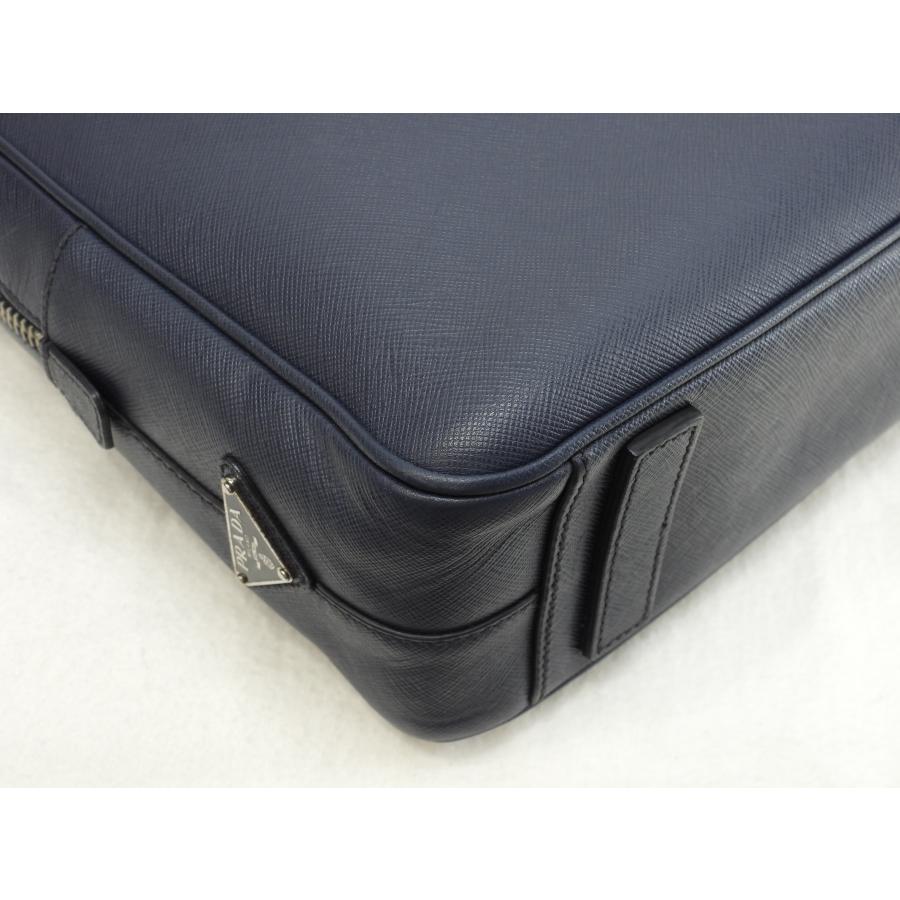 SAFFIANO（PRADA） プラダ ブリーフケース サフィアーノ 濃青 書類