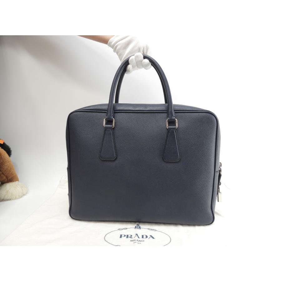 SAFFIANO（PRADA） プラダ ブリーフケース サフィアーノ 濃青 書類