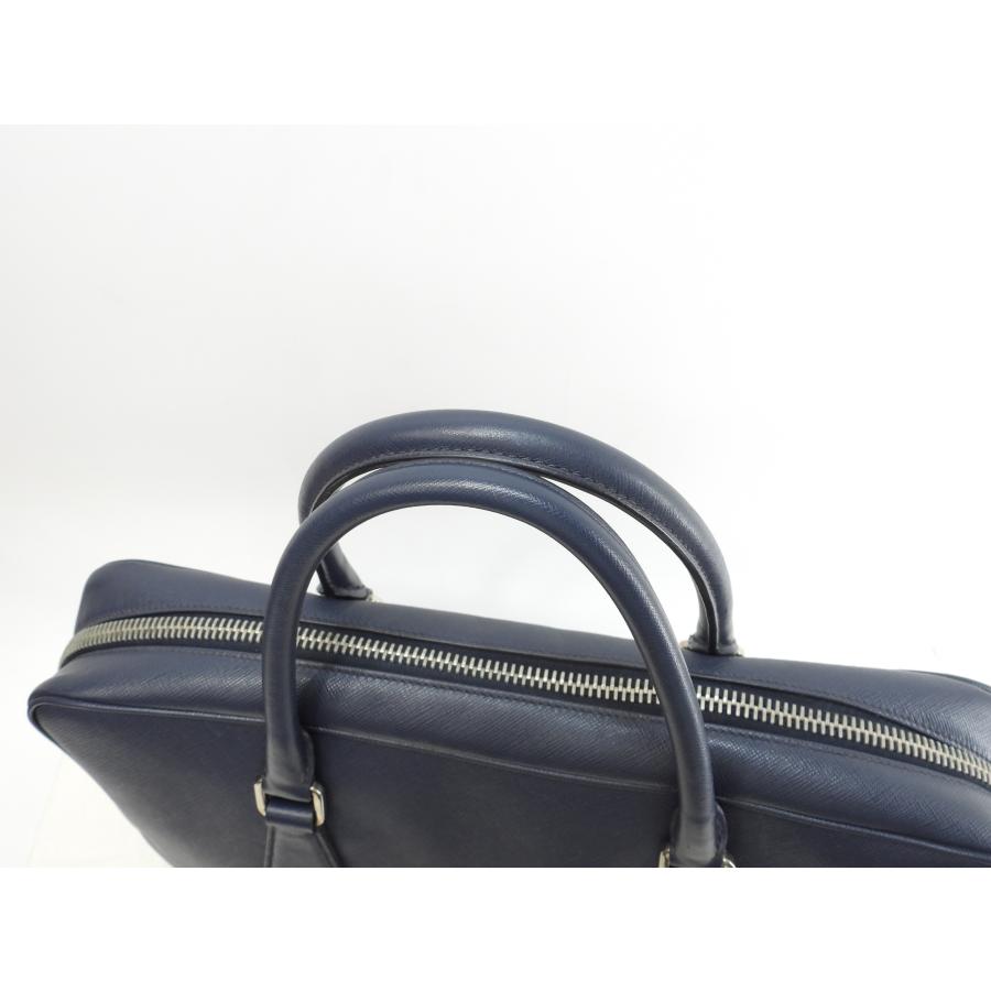 SAFFIANO（PRADA） プラダ ブリーフケース サフィアーノ 濃青 書類