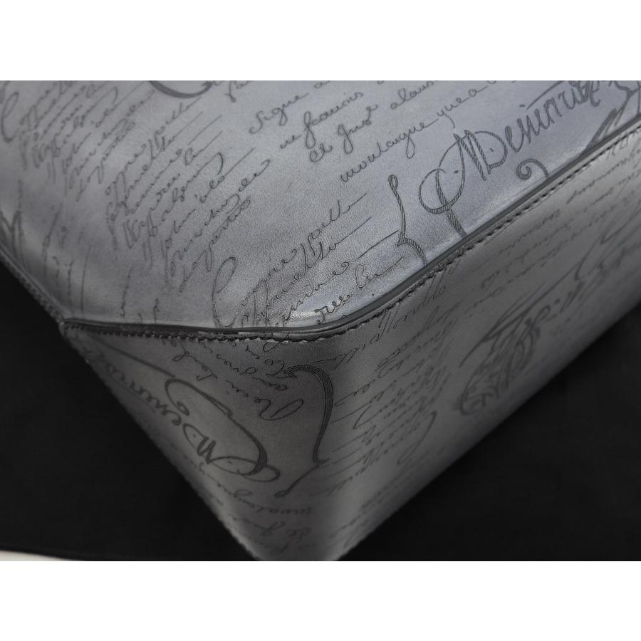 【限定SALE】美品　ベルルッティ　カリグラフィ　トゥジュールトート　グレー Berluti ベルルッティ トゥジュール カリグラフィ レザー灰