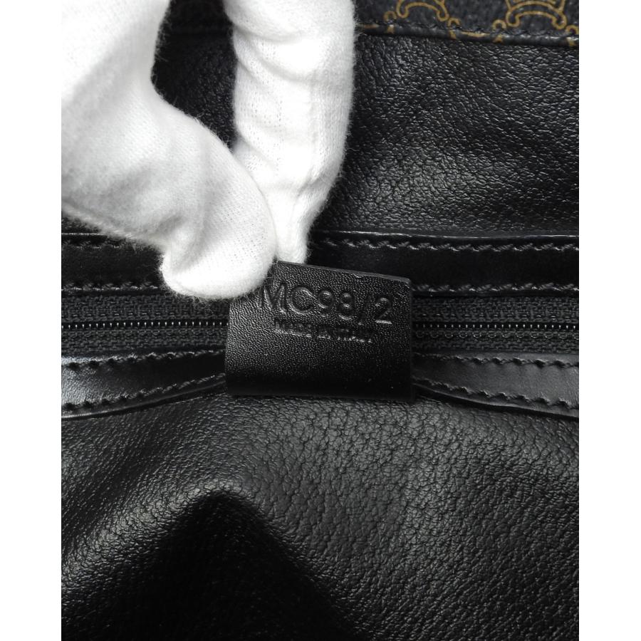 TRIOMPHE セリーヌ ショルダーバッグ マカダム トリオンフ黒