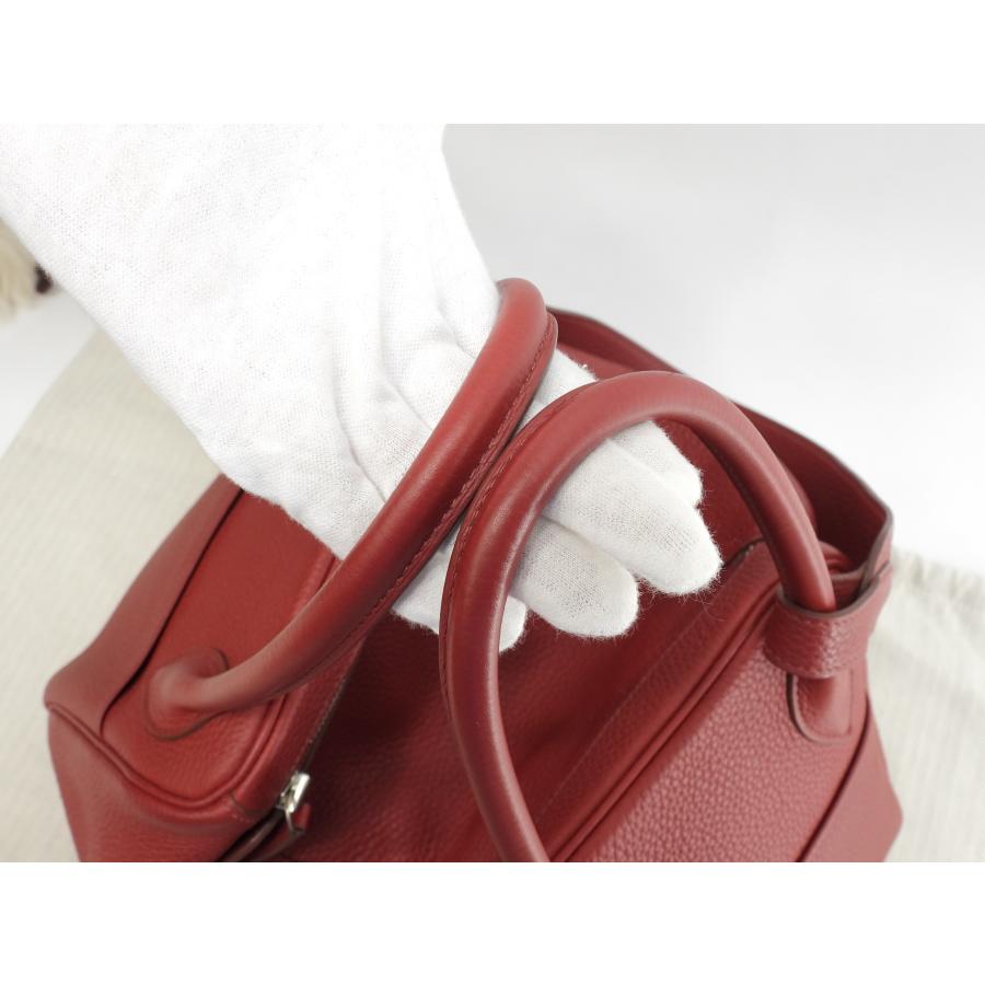 HERMES（エルメス） リンディ34 トリヨンクレマンス 赤 ショルダー付 