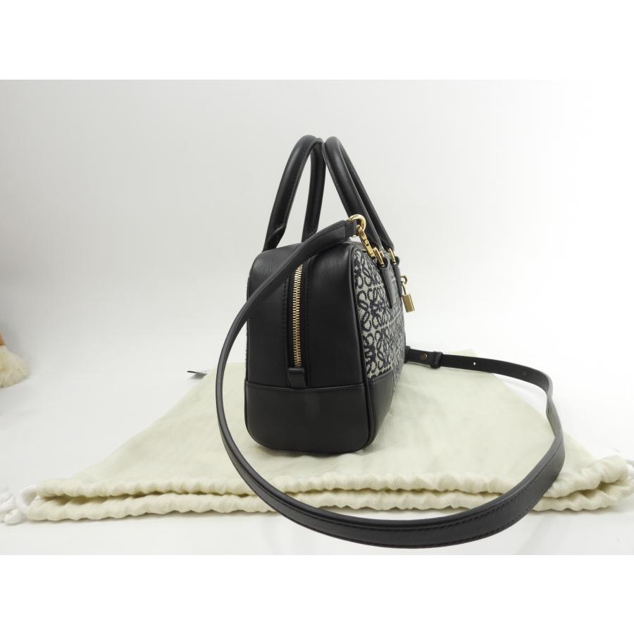 Amazona(LOEWE) ロエベ アマソナ23 ジャガード/レザー 紺灰 Amazona(LOEWE) ロエベ アマソナ23 ジャガード/レザー 紺灰