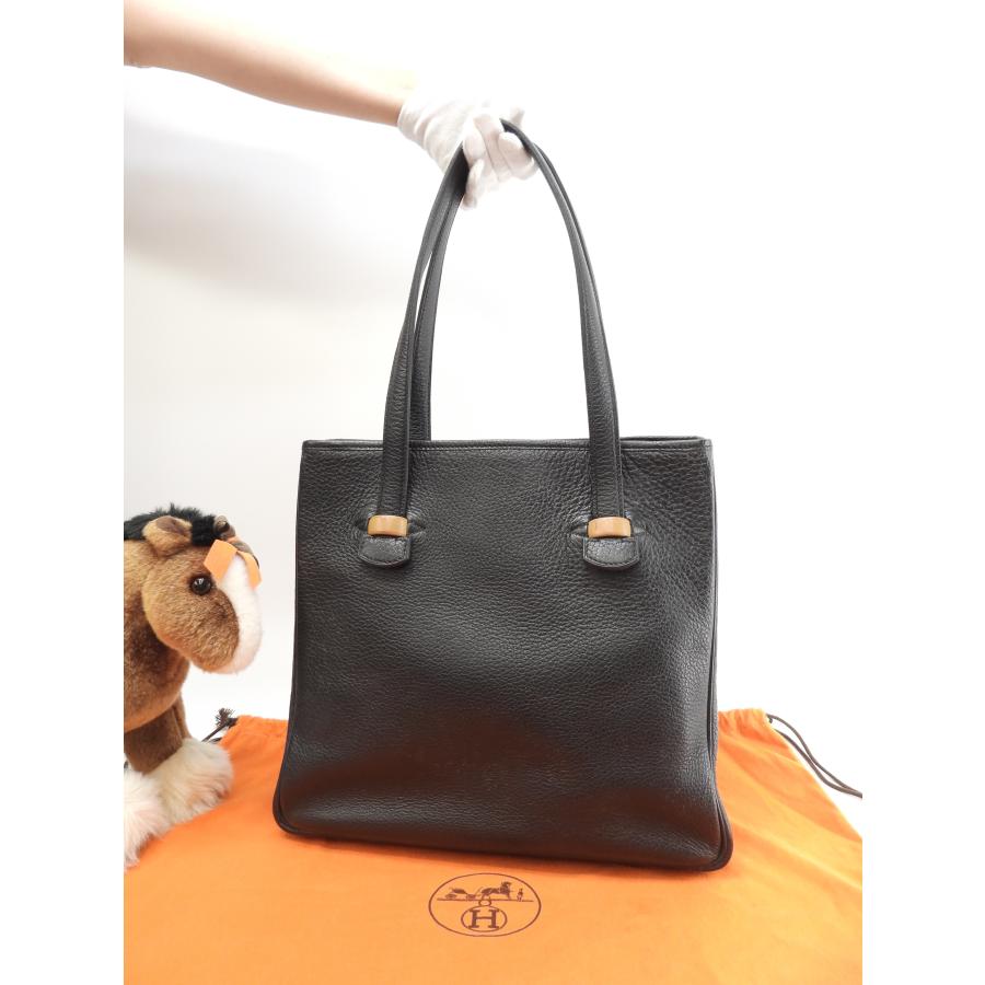 HERMES（エルメス） ギャロップFT1 ブッフルスキッパー 黒 トート