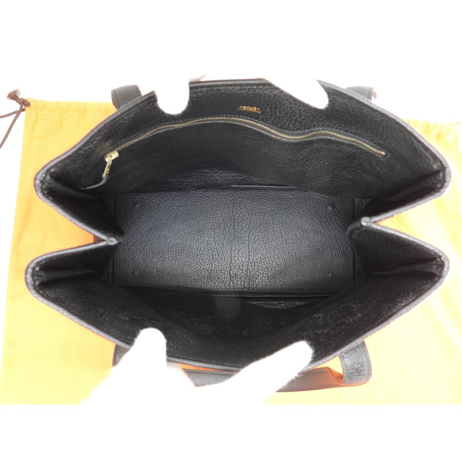 中古 エルメス HERMES レディース ショルダーバッグ グラファイト ブッフルスキッパー HERMES（エルメス） ギャロップFT1 ブッフルスキッパー 黒 トート