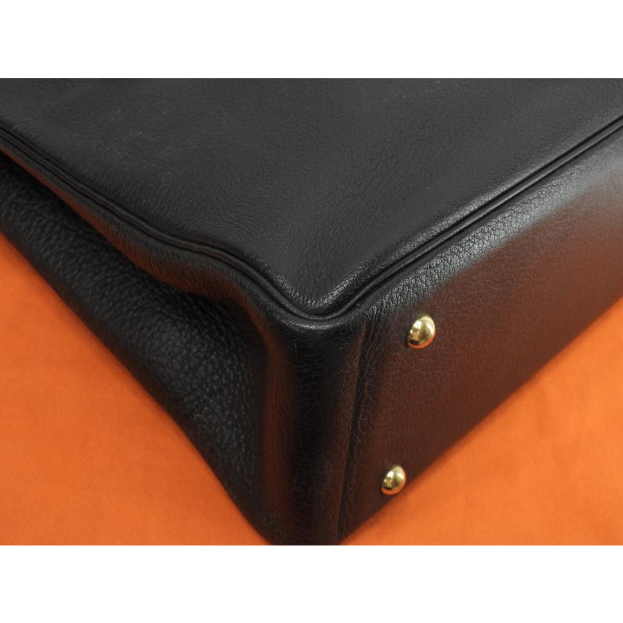 HERMES（エルメス） ギャロップFT1 ブッフルスキッパー 黒 トート
