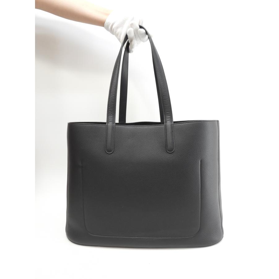 TIFFANY&Co. ティファニー トートバッグ レザー 黒 ショッピングバッグ 