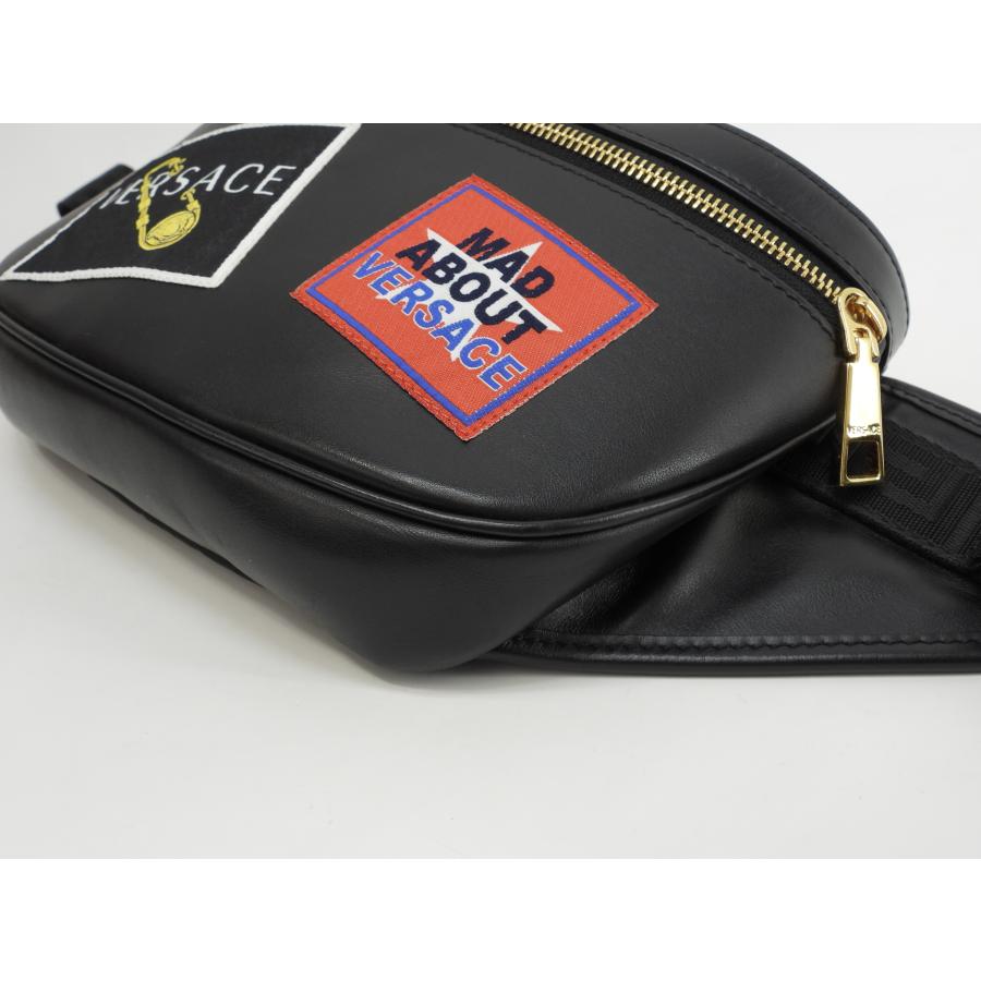VERSACE（ヴェルサーチェ） ヴェルサーチ ボディバッグ レザー 黒