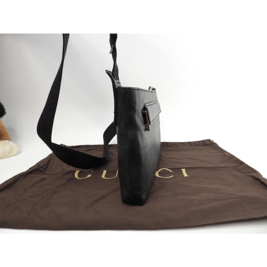 GUCCI（グッチ） ボディバッグ ソーホー レザー黒 斜掛ショルダー