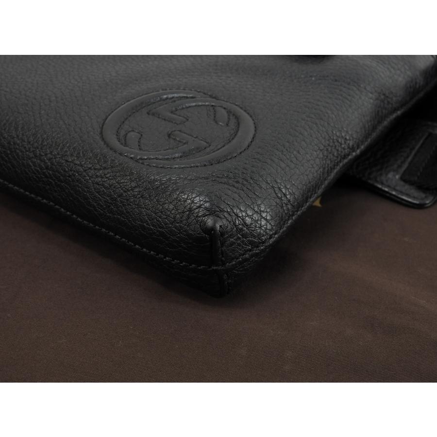 GUCCI（グッチ） ボディバッグ ソーホー レザー黒 斜掛ショルダー