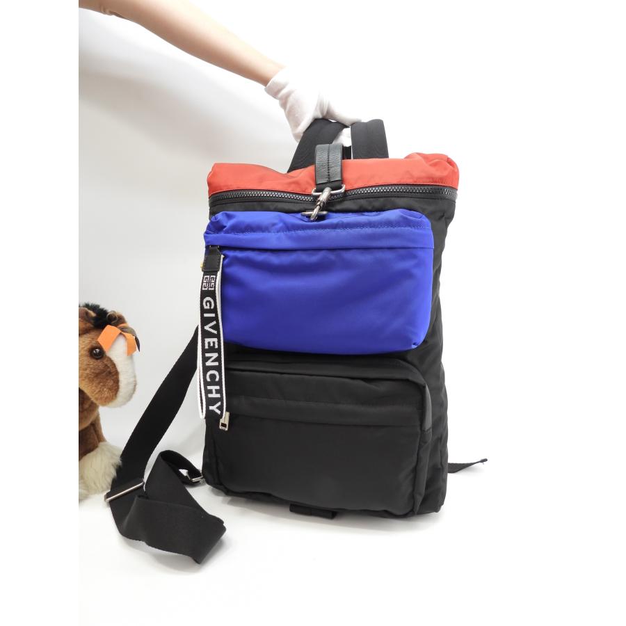 GIVENCHY（ジバンシィ） バックパック ナイロン 黒赤青 リュックサック 