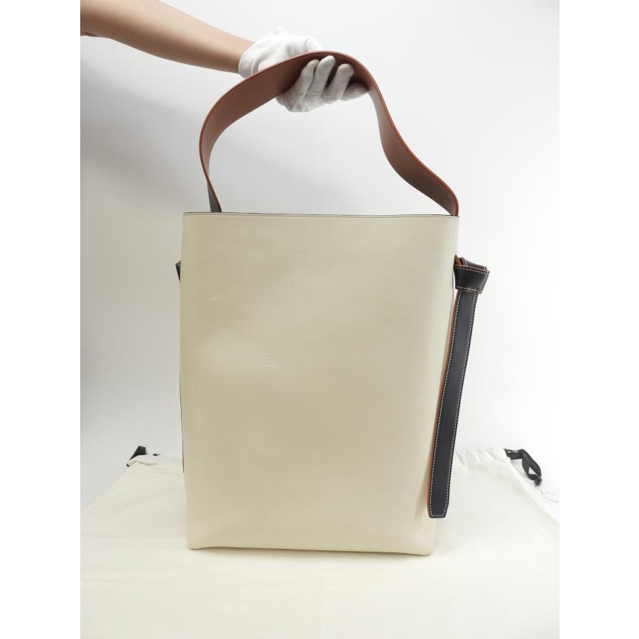 CELINE ツイステッド カバ レザー ショルダーバッグ 肩掛け トート