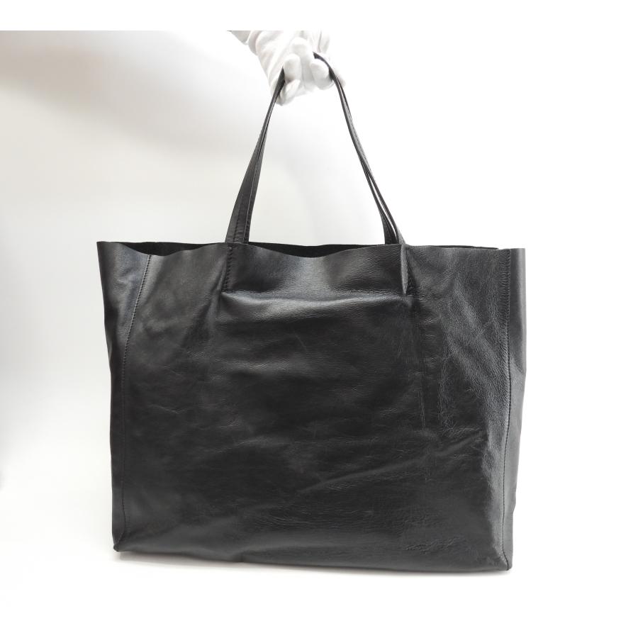 CABAS（CELINE） セリーヌ カバホリゾンタル スムースレザー 黒 トート 