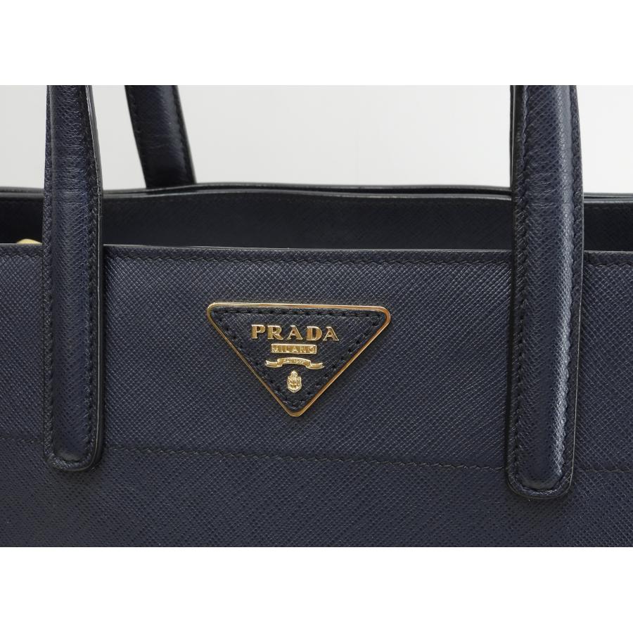 SAFFIANO（PRADA） プラダ トートバッグ サフィアーノレザー 青