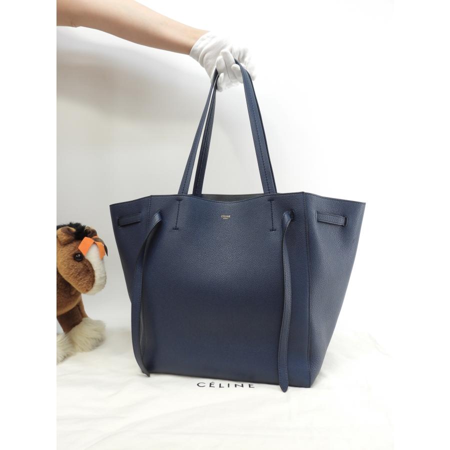 CABAS(CELINE) セリーヌ カバファントムスモール レザー 濃青 CABAS(CELINE) セリーヌ カバファントムスモール レザー 濃青