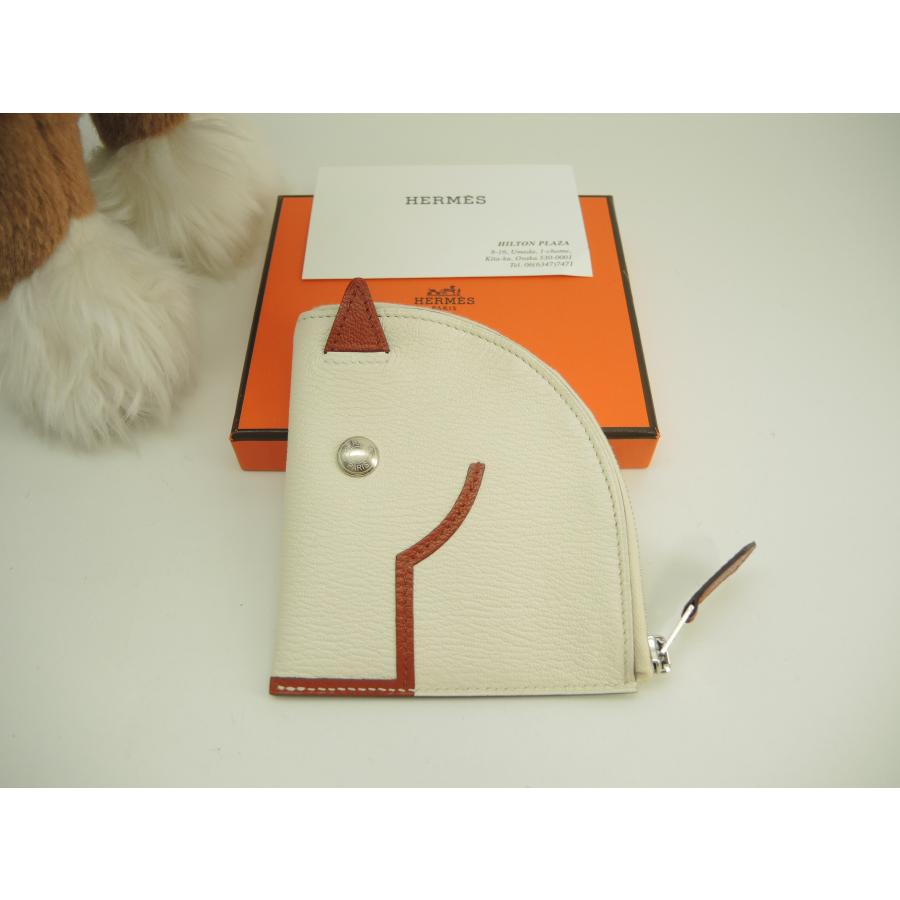 HERMES エルメス パドックウォレット シェーブル クレ茶 コイン