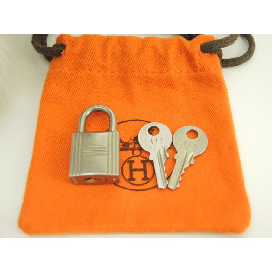 エルメス 南京錠 鍵2個 マットシルバー パドロック キー 111@ 179  