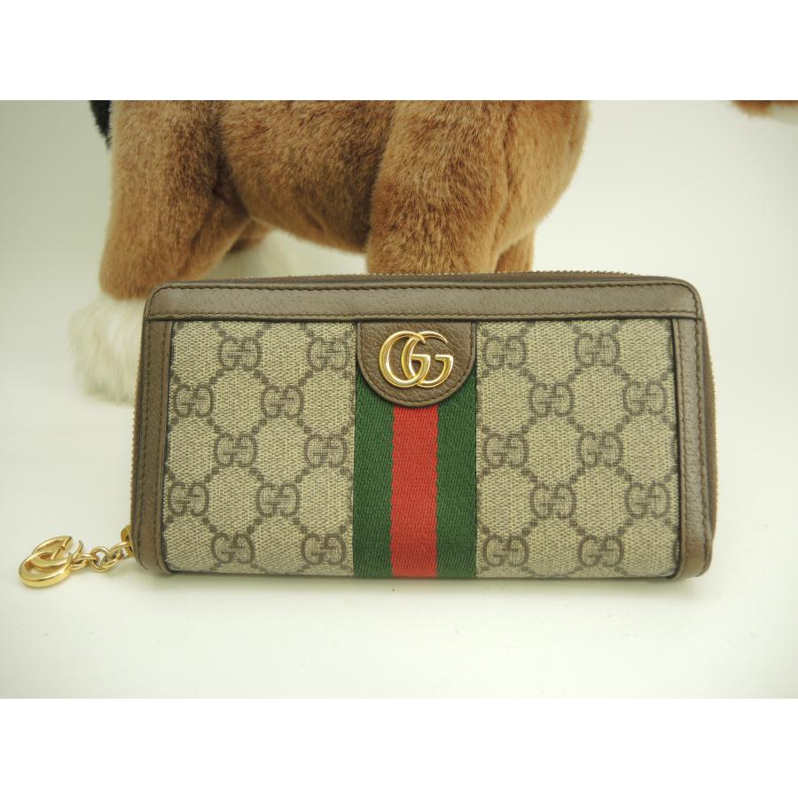 Ophidia グッチ ジップアラウンドロングウォレット クーリエ GGウェブ