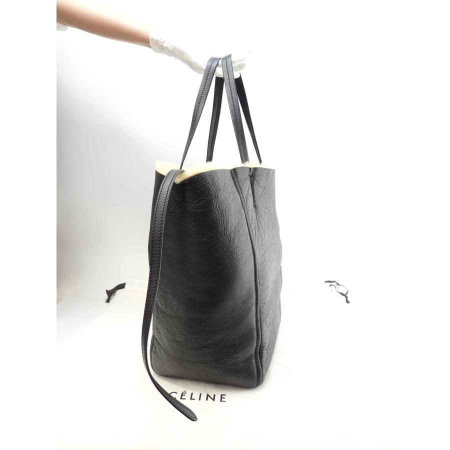 CABAS（CELINE） セリーヌ カバファントム スモール ムートンレザー黒 