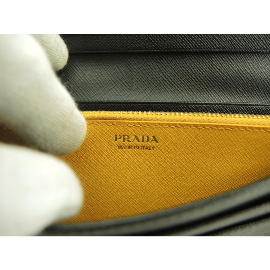 SAFFIANO（PRADA） プラダ ロングウォレット ロボット サフィアーノ黒