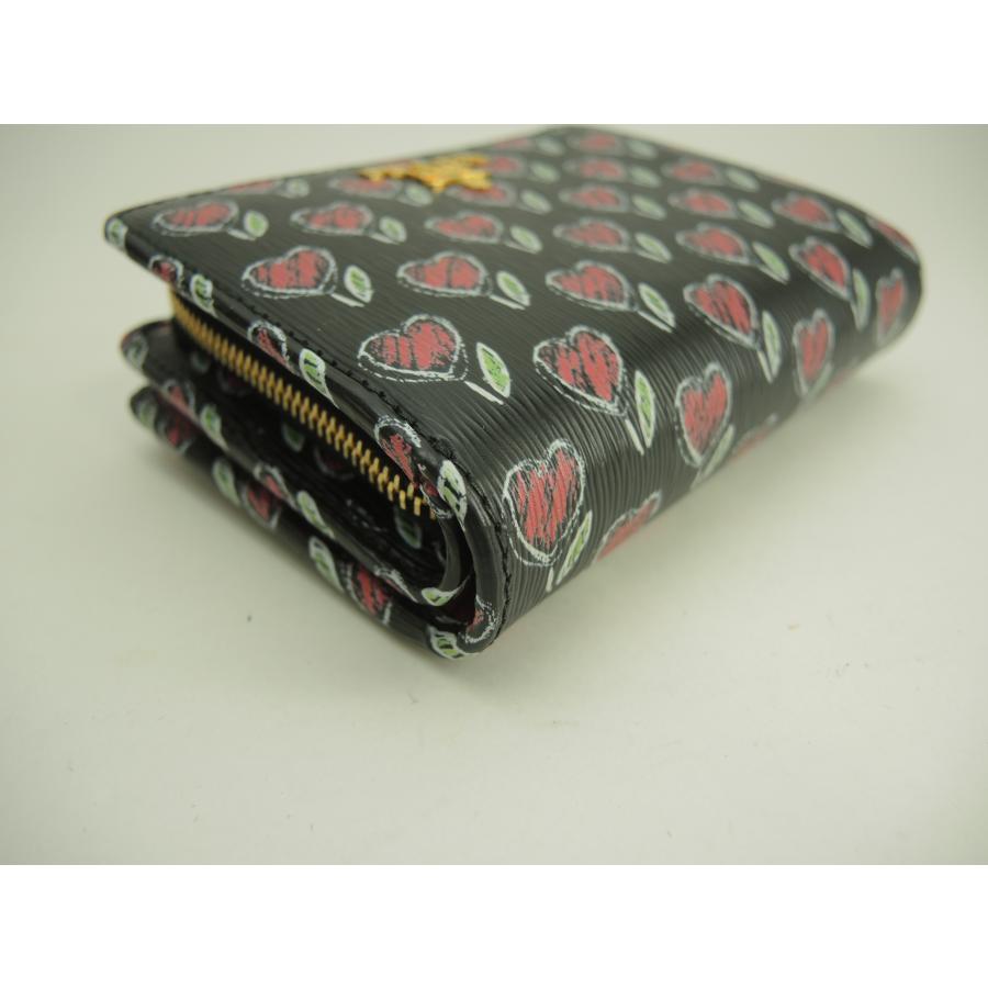PRADA（プラダ） コンパクトウォレット ハート レザー黒 財布 2折財布