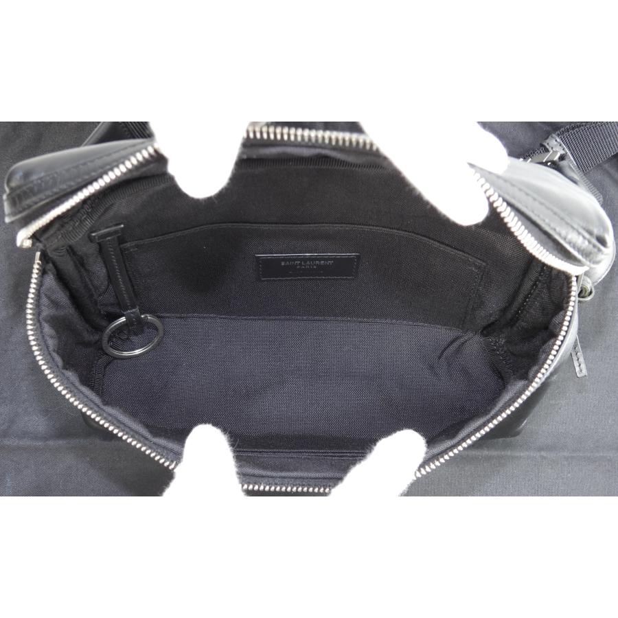 サンローラン 新品未使用　ショルダーバッグ　ボディバッグ YSL ブラック SAINT LAURENT サンローラン ボディバッグ シティ レザー黒 斜め掛け