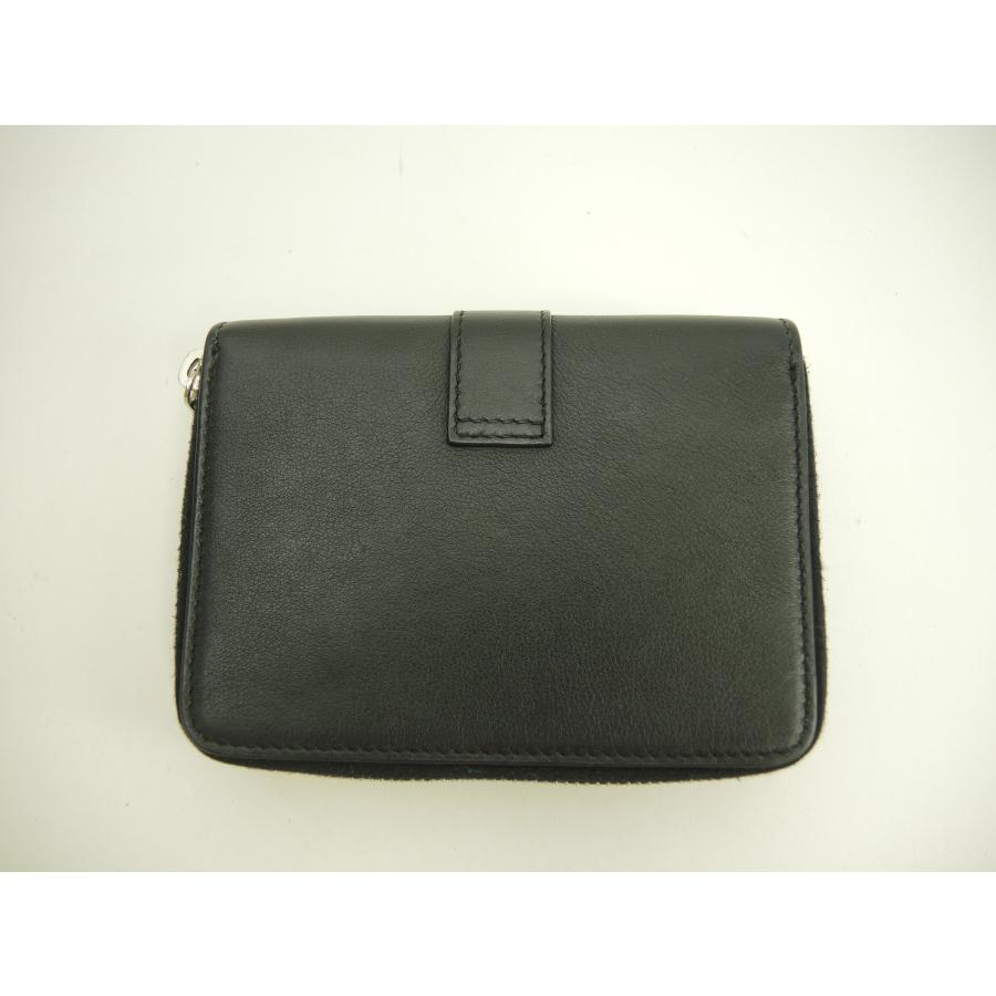 SAINT LAURENT サンローラン スモールジップウォレット YSL レザー黒