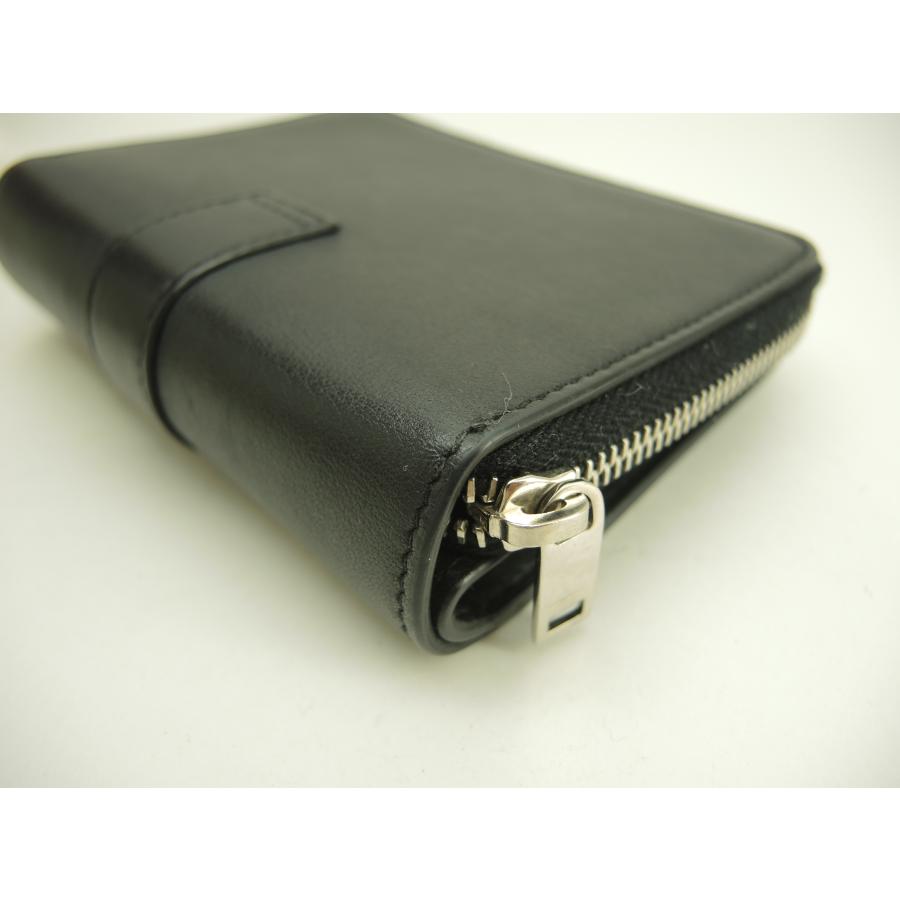 SAINT LAURENT サンローラン スモールジップウォレット YSL レザー黒