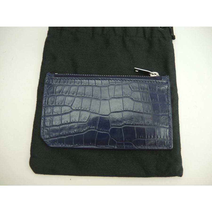 SAINT LAURENT サンローラン フラグメントケース YSL クロコ型押レザー