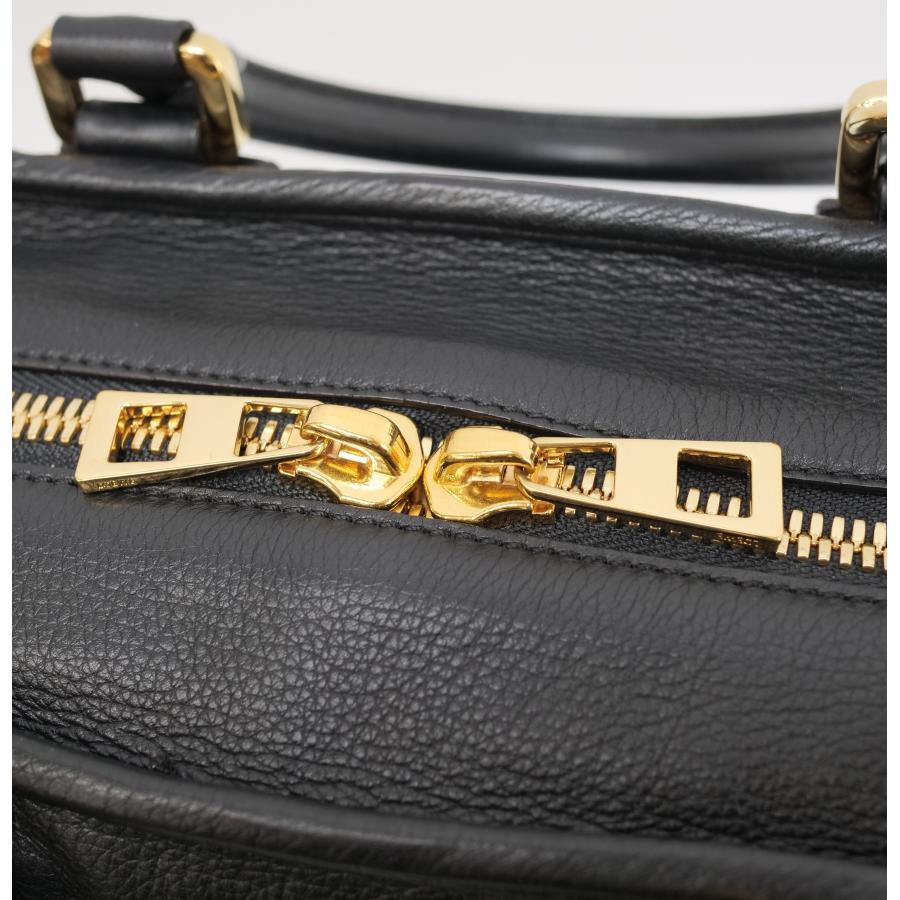 Amazona（LOEWE） ロエベ アマソナ28 ストラップ付 レザー黒