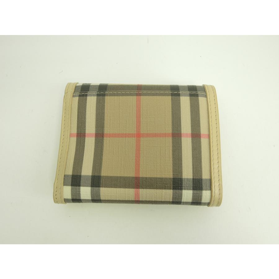 BURBERRY（バーバリー） コンパクトウォレット チェック PVC/レザー 3