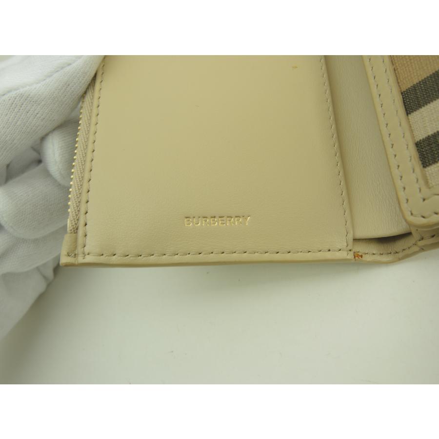 BURBERRY（バーバリー） コンパクトウォレット チェック PVC/レザー 3