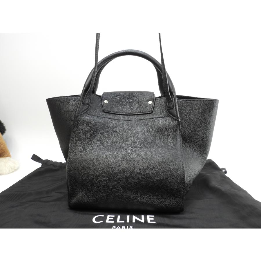 CELINE（セリーヌ） ビッグバッグスモール レザー 黒 ショルダー付 