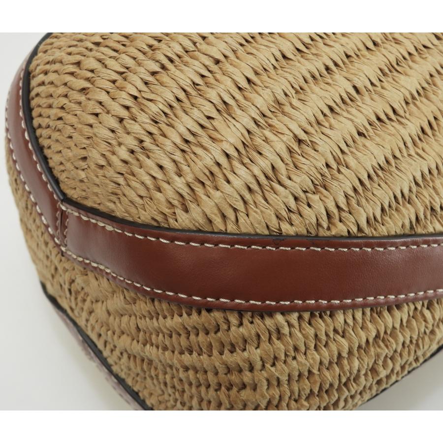 Chloe クロエxMifuko ショルダーバッグ ラフィア レザー茶 かごバッグ