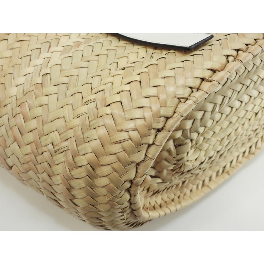 Basket(LOEWE) ロエベ バスケット カゴバッグ中 ナチュラル白 Basket(LOEWE) ロエベ バスケット カゴバッグ中 ナチュラル白